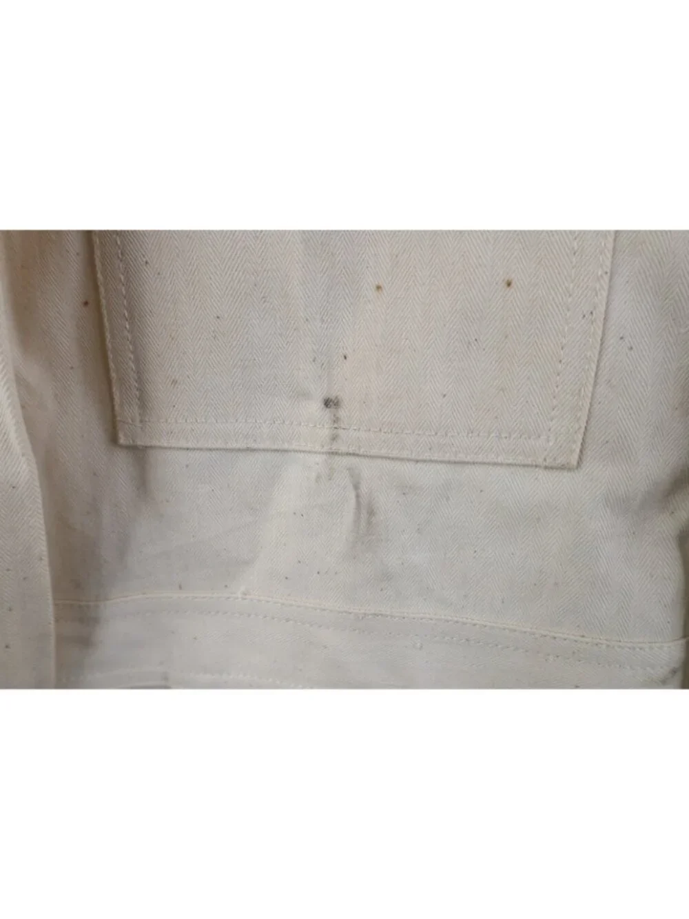 Vintage 50s Mens Small Distressed HBT Herringbone Twill Coveralls Sanforized USA